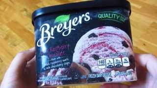 Breyers Ice Cream  Black Raspberry Chocolate [upl. by Elazaro605]