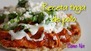 Receta fácil con pollo Cómo hacer tinga de pollo [upl. by Arimaj]