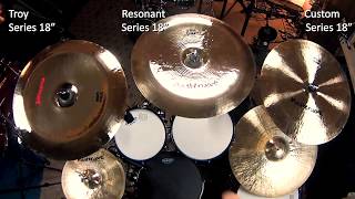 China Cymbal Comparison Video MASTERWORK CYMBALS [upl. by Eldora68]