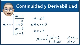 Continuidad y Derivabilidad de funciones con parámetros [upl. by Aidnyc174]