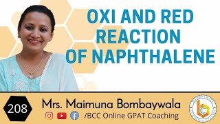 Polynuclear hydrocarbons 21  reactions of naphthalene 4 oxi and red react naphthalene  gpat [upl. by Hcra]