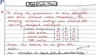 ANOVA Test  TwoWay ANOVA test  OneWay ANOVA test  ANOVA Ftest  ANOVA  Hypothesis testing [upl. by Ataeb]