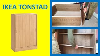 IKEA TONSTAD cabinet with sliding doors assembly [upl. by Onilatac]