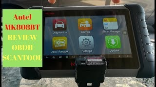 Autel MaxiCom Mk808BT Review▶️ MK808 Check Engine Light ABS SRS SAS Reset [upl. by Whitman]