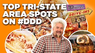 Top DDD 10 TriState Area Restaurants with Guy Fieri  Diners DriveIns and Dives  Food Network [upl. by Notneuq710]