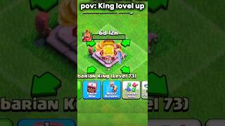 pov King lovel up II Clash of clans II shorts clashofclans coc [upl. by Auqeenahs326]