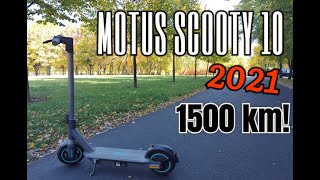 MOTUS Scooty 10 2021  OCENA PO 1500 km  Porównanie z innymi hulajnogami  4K [upl. by Enaj]