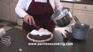 How to Make a Chocolate Meringue Pie [upl. by Hizar]