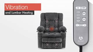 MCombo Power Lift Recliner Infinite Position Model 7890  Promo Video [upl. by Rednasxela]