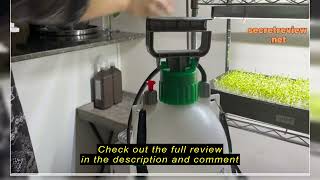 Review VIVOSUN 1 Gallon Pump Pressure Sprayer 4L Pressurized Lawn amp Garden Water Spray Bottle with [upl. by Otnicaj]