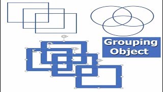 How to Grouping Shape or Object in Microsoft Word 2017 [upl. by Betthezul252]