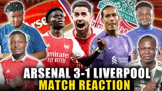 ARSENAL 31 LIVERPOOL  MATCH REACTION  FT Tox Dani Henry amp Godfrey  EPL 2324 HIGHLIGHT [upl. by Ahsemal380]