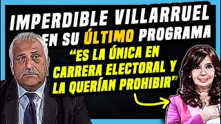 Villarruel se despidió de El Destape con un tremendo editorial [upl. by Aitra]