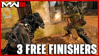 Unlock 3 FREE Finishing Moves in MW3 Showcase of ALL 7 Modern Warfare 3 Finishers [upl. by Llertnac536]