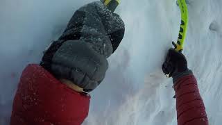 Helvellyn gully 1 solo climbing winter climbing [upl. by Roybn760]