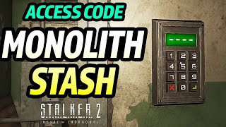 Stalker 2 Monolith Stash Door CODE  Waste Processing Station Shift Change side mission [upl. by Ahsemed]