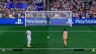 EA FC25  Real Madrid Vs AC Milan Penalty Shootout  UEFA Champions League [upl. by Sidoeht440]