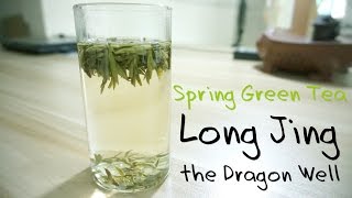 Steeping Green TeaXi Hu Long JingWest Lake Dragonwell1 [upl. by Korff]