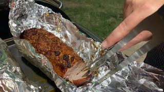 Cooking Pork Tenderloin On The Smoker DELICIOUS [upl. by Darum]