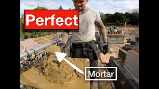 How to Make Perfect Mortar Every Time for Bricklayers Hod Carriers Must Watch [upl. by Luapsemaj]