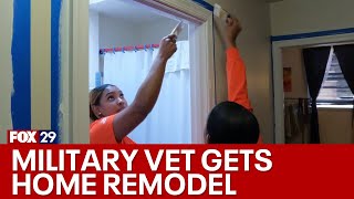 Local Vietnam War veteran gets home renovation from Home Depot Travis Manion Foundation [upl. by Bolitho]