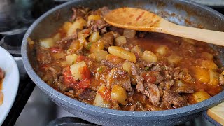 Home Cooking Like My Abuelas  RANCHERO BEEF WITH POTATOES  Bistec Ranchero Con Papas [upl. by Swithbert]