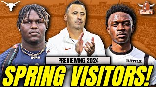 2024 Spring Visitors  Texas Longhorns Football  Recruiting Breakdown [upl. by Cadal]