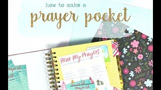 How to Make a Prayer Pocket for Your Prayerful Planner [upl. by Atig501]