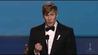 Dustin Lance Black Wins Best Original Screenplay  81st Oscars 2009 [upl. by Anitnahs12]