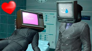 NEW TV WOMAN amp TV MAN LOVE with SKIBIDI GUYS  TV Man Saves TV Woman in Garrys Mod [upl. by Ived]