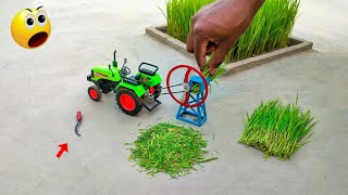 diy tractor chaff cutter machine science project  Vill Crafts  Part [upl. by Enahs]