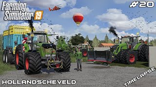 GRASS silage harvest wMrsTheCamPeR  Animals on Hollandscheveld  Farming Simulator 19  Episode 20 [upl. by Ennoitna]