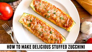 The BEST Stuffed Zucchini Recipe EVER  My Family Went Wild [upl. by Audres]