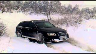 Audi A6 Snow Test SLine 30 TDI Quattro  300 PS [upl. by Sungam]