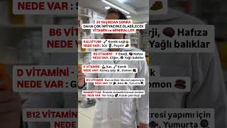 30 YAŞINDAN SONRA DAHA ÇOK İHTİYACINIZ OLABİLECEK VİTAMİN VE MİNERALLER sağlık vitamin mineral [upl. by Stefania814]