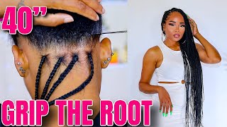 How To Box Braids  Tutorial for Beginners Ft BTL Braiding Gel [upl. by Saenihp]