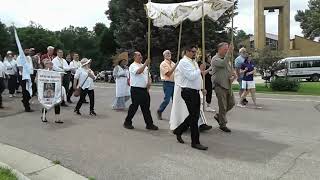 Winnebago Eucharistic Procession  drone footage [upl. by Llenaj422]