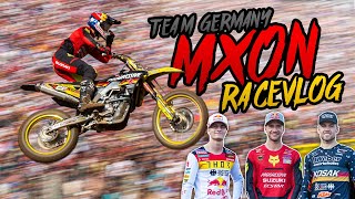 MXON 2023 in Frankreich Racevlog des Team Germany mit Ken Roczen Simon Längenfelder und Tom Koch [upl. by Yelhak530]