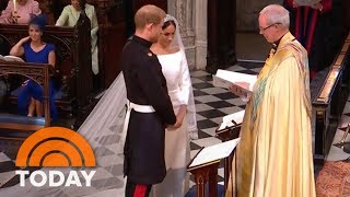 Royal Wedding Prince Harry Meghan Markle Exchange Vows  TODAY [upl. by Romaine]