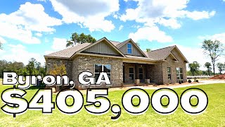 Exclusive First Look 405000 New Construction Home in Byron Georgia [upl. by Noived]