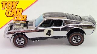 Hot Wheels Mustang Boss Hoss Red Line 1969 Chrome [upl. by Tubb481]