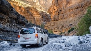 Driving into Wadi An Nakhur Wadi Ghul in Oman [upl. by Shurwood]