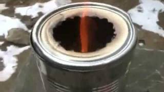 Tin Can Gasifier Stove [upl. by Ardnahcal]