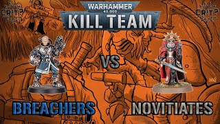 Kill Team  Battle Report  Imperial Navy Breachers vs Novitiates [upl. by Imas889]