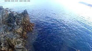 Lure fishing for big pollock at pans rocks Ballycastle gopro test [upl. by Christabel]