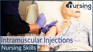 Intramuscular Injection Techniques Nursing Skills [upl. by Cynar]