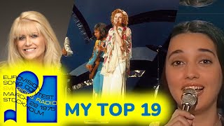 Eurovision 1975  My Top 19 [upl. by Assilaj811]