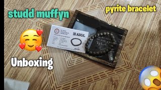 Pyrite Bracelet Unboxing 😍 Pyrite Bracelet Benefits studdmuffyn [upl. by Belen]