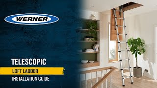 How to install a Werner Telescopic Loft Ladder [upl. by Joost]