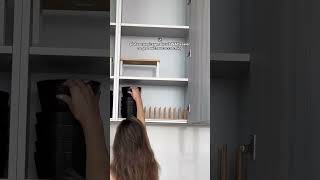 aesthetic kitchen cabinet organizing hacks 💫🤍 kitchenorganization aesthetickitchen [upl. by Venita]